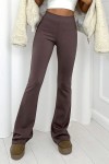 Modelujące spodnie flare Dream Fit mocca Long