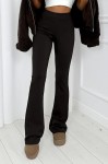 Czarne modelujące spodnie flare Dream Fit Long