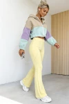 Modelujące spodnie flare żółty Dream Fit Regular