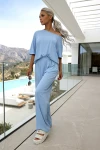 Komplet z 95% wiskozy Bari baby blue