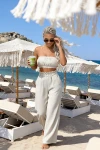 Komplet muślinowy Santorini latte